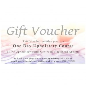 One Day Upholstery Course Gift Voucher